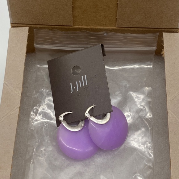 J. Jill NEW Colorful Stone Hoop Earrings NWT - Picture 4 of 5